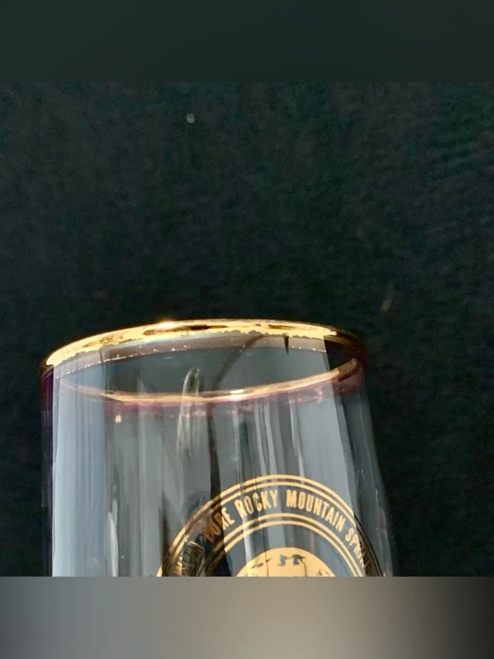 🔍 Vintage Coors Gold-Rim Beer Glasses – Set of 4